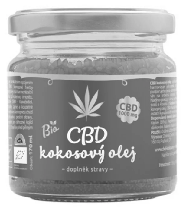Zelená Země CBD Kokosový olej 170 ml (1000 mg CBD) BIO